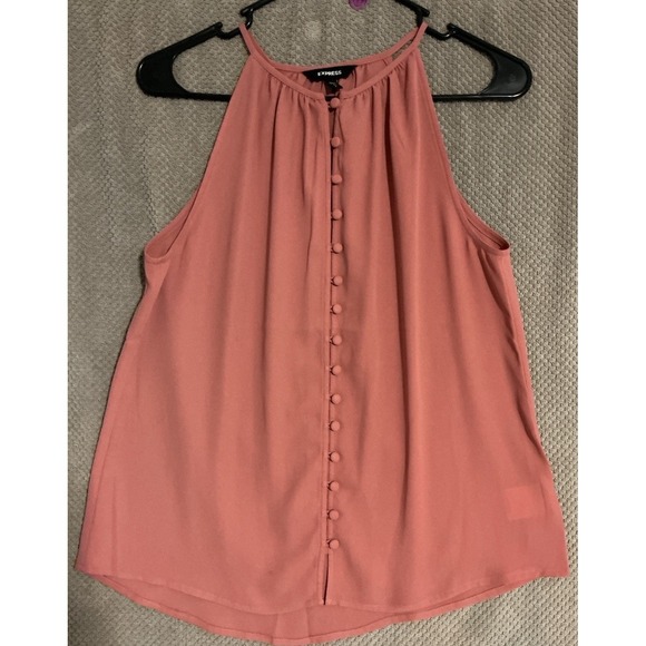 Express Women's LOT (1) Floral Thong Bodysuit & (1) Halter Coral Blouse Sz Small - Picture 15 of 16